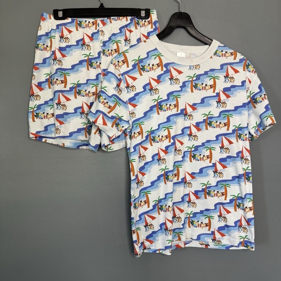 Hanna Andersson Other - hanna andersson pajamas Set women's Medium Bingo Bluey Beach Short Sleeve